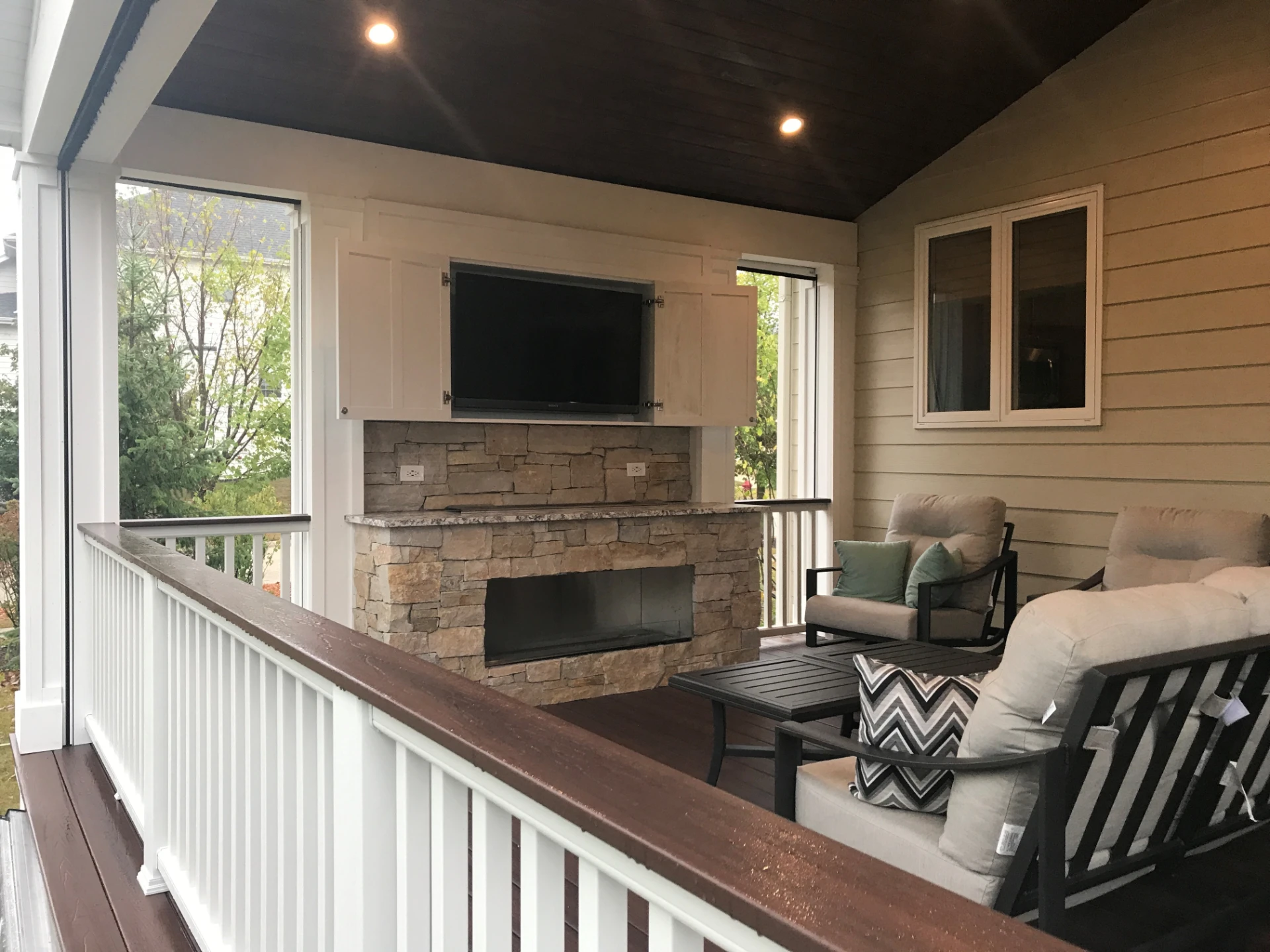 Outdoor Fireplace Installation